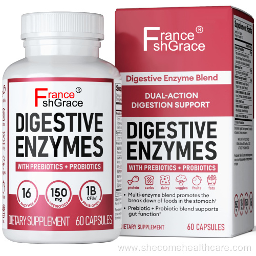 Organic Prebiotics Probiotics Capsules for Digestive Health